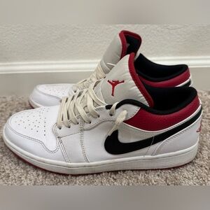 Nike Jordan 1 Low tops Red and Black Sneakers